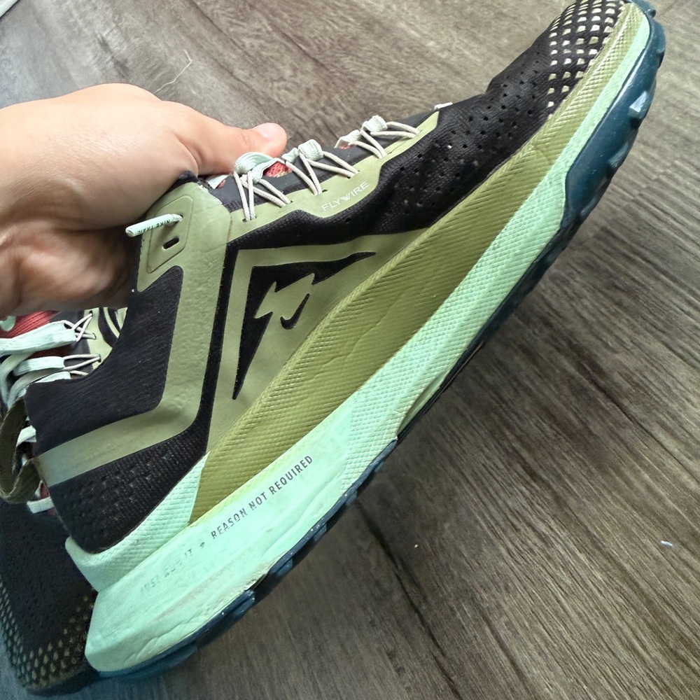 Nike React Pegasus Trail 4 Men’s Size 11 - Black Mint Foam Trail Running shoes - Picture 7 of 8